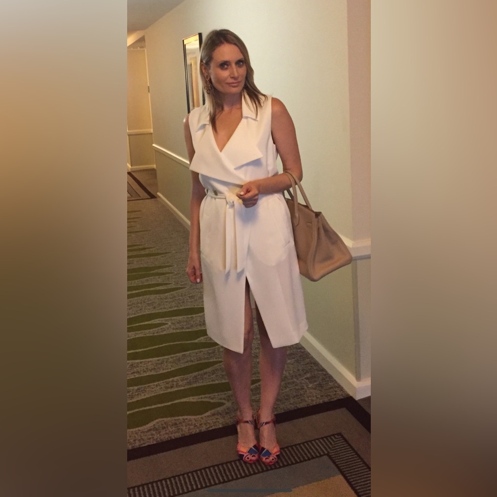 Versace Collection white dress or vest with belt - Picture 2 of 3